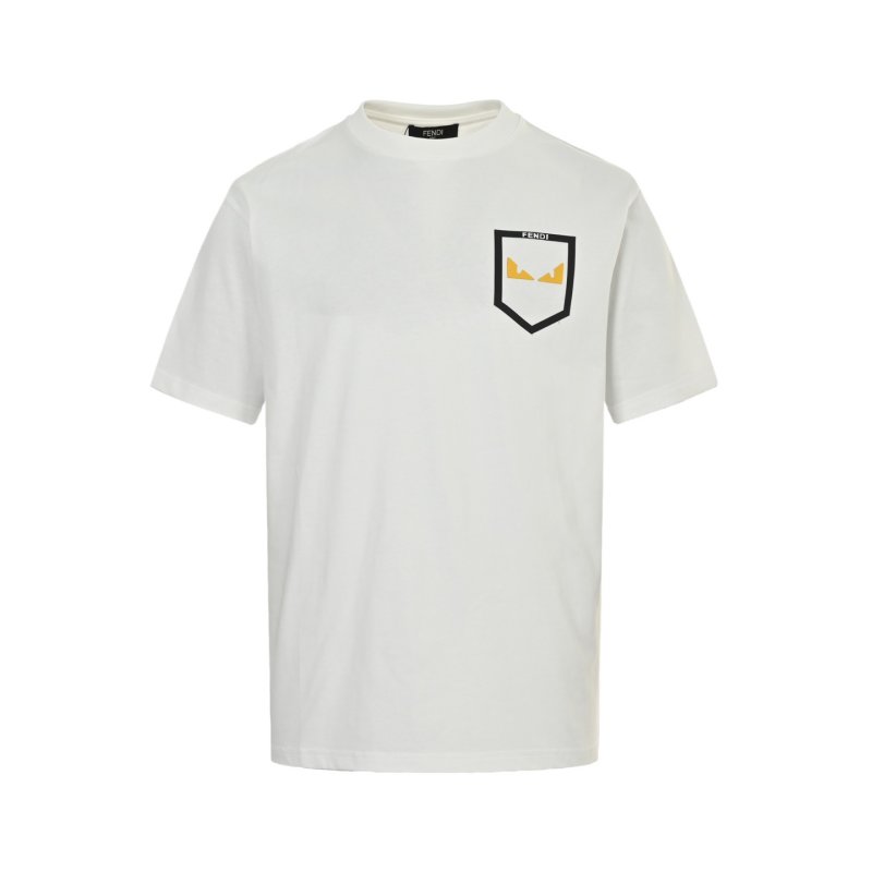 White Pocket Graphic T-Shirt view