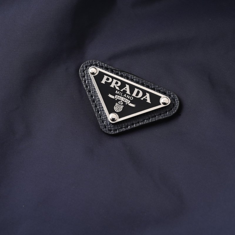 Prada Nylon Hooded Windbreaker Jacket Navy view