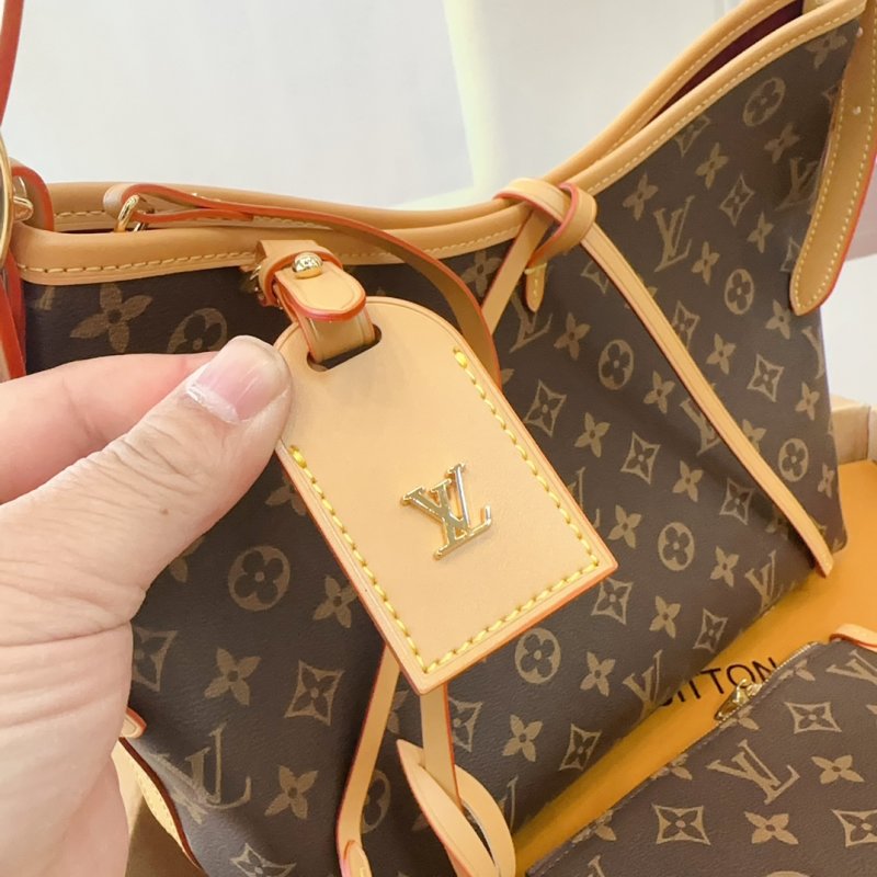 Louis Vuitton Monogram Carryall Tote Bag - Brown view