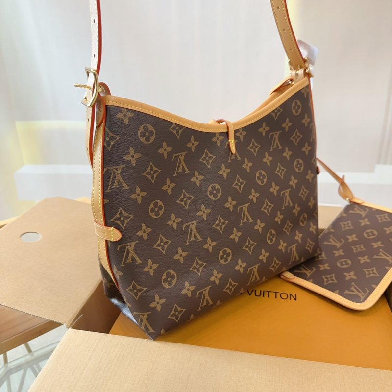Louis Vuitton Monogram Carryall Tote Bag - Brown view