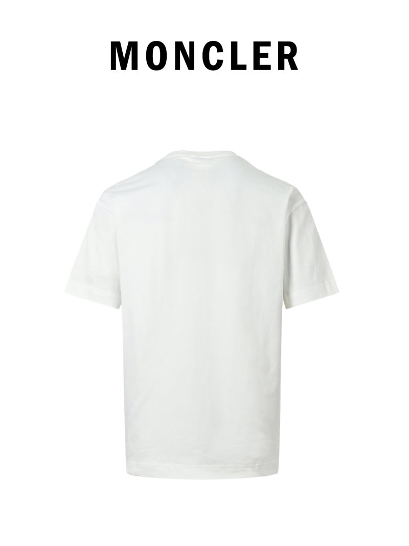 Moncler White Logo T-Shirt view