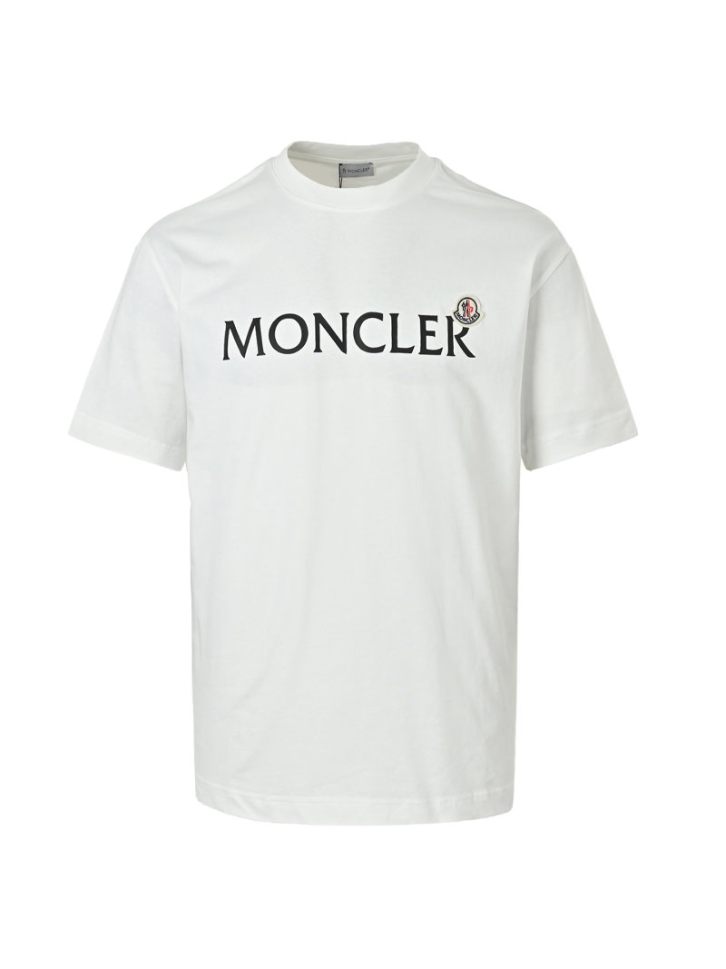 Moncler White Logo T-Shirt view
