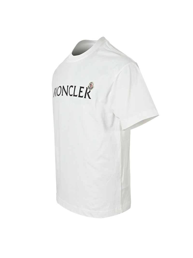 Moncler White Logo T-Shirt view