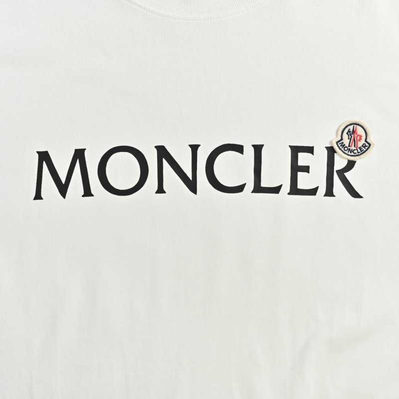 Moncler White Logo T-Shirt view