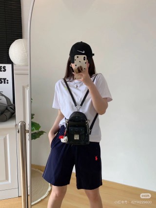 Polo Ralph Lauren Navy Shorts with Red Pony Logo