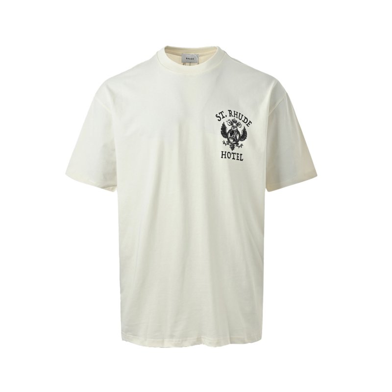 St. Rhide Hotel White Short Sleeve T-Shirt view