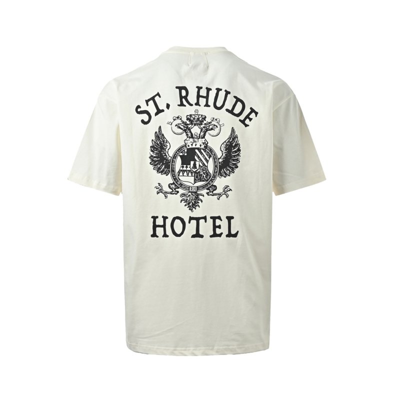 St. Rhide Hotel White Short Sleeve T-Shirt view