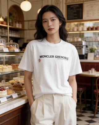 Moncler Grenoble Coordinates T-Shirt White view 5