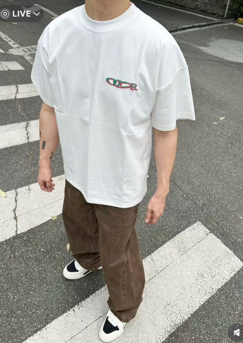 Dior Oversized White Logo T-Shirt