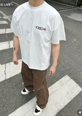 Dior Oversized White Logo T-Shirt