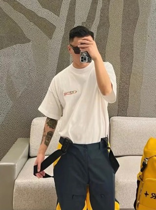 Dior Oversized White Logo T-Shirt view 3