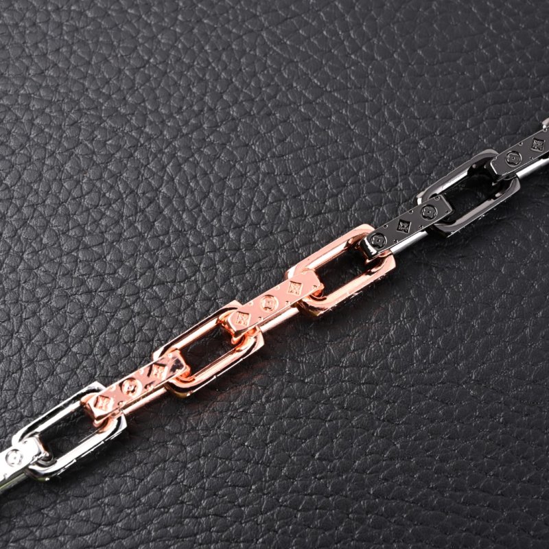 Louis Vuitton Monogram Chain Link Bracelet - Multi-Metal view