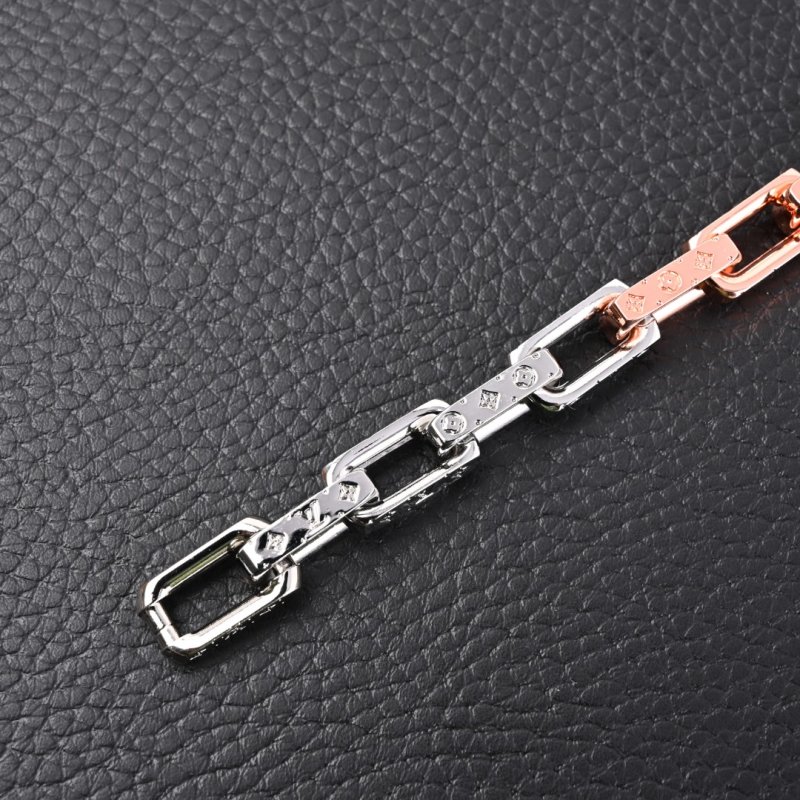 Louis Vuitton Monogram Chain Link Bracelet - Multi-Metal view