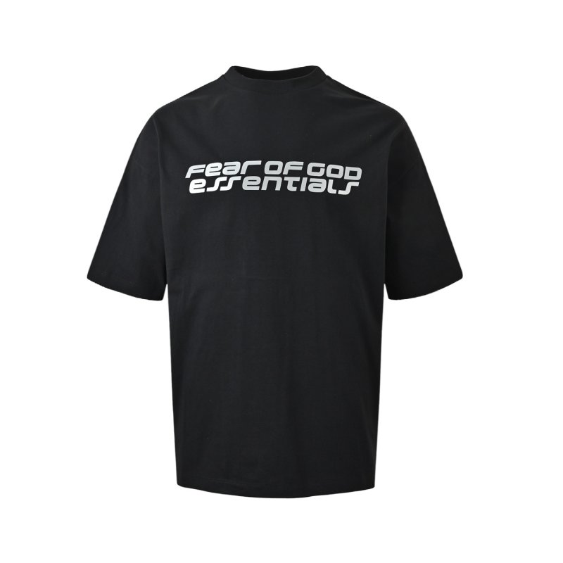Essentials Fear of God Black Logo T-Shirt view