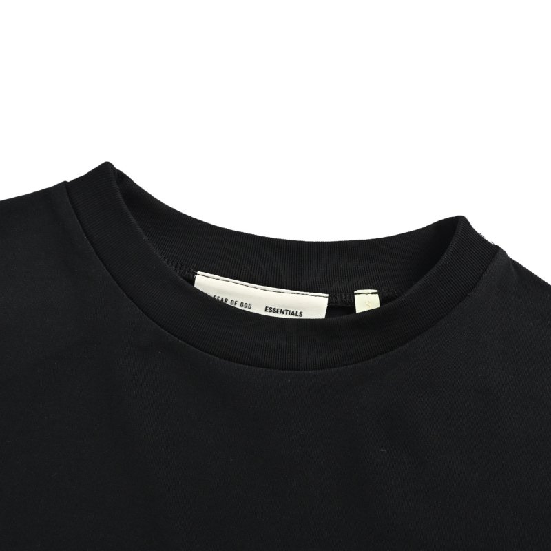 Essentials Fear of God Black Logo T-Shirt view