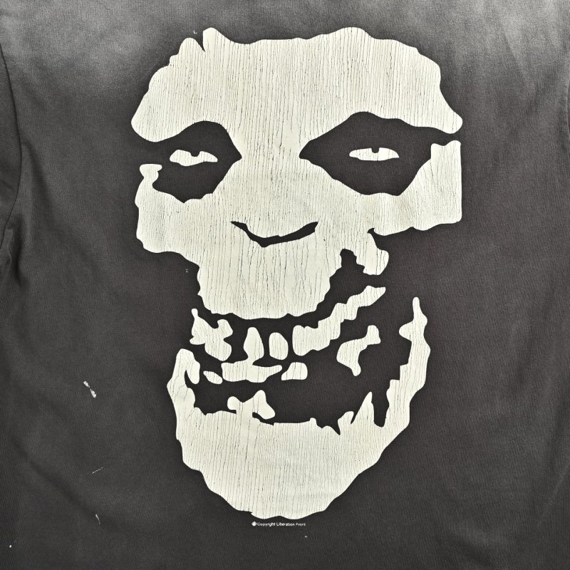 Misfits Skull Graphic Black T-Shirt view
