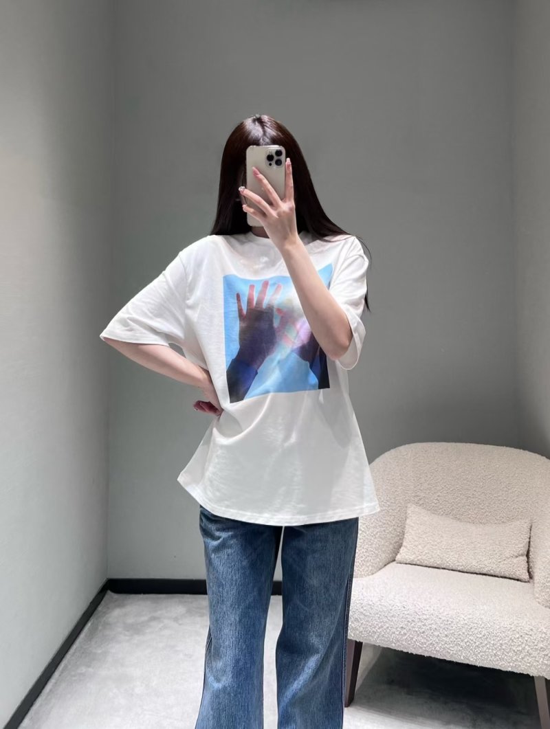 White Graphic Print Short Sleeve T-Shirt