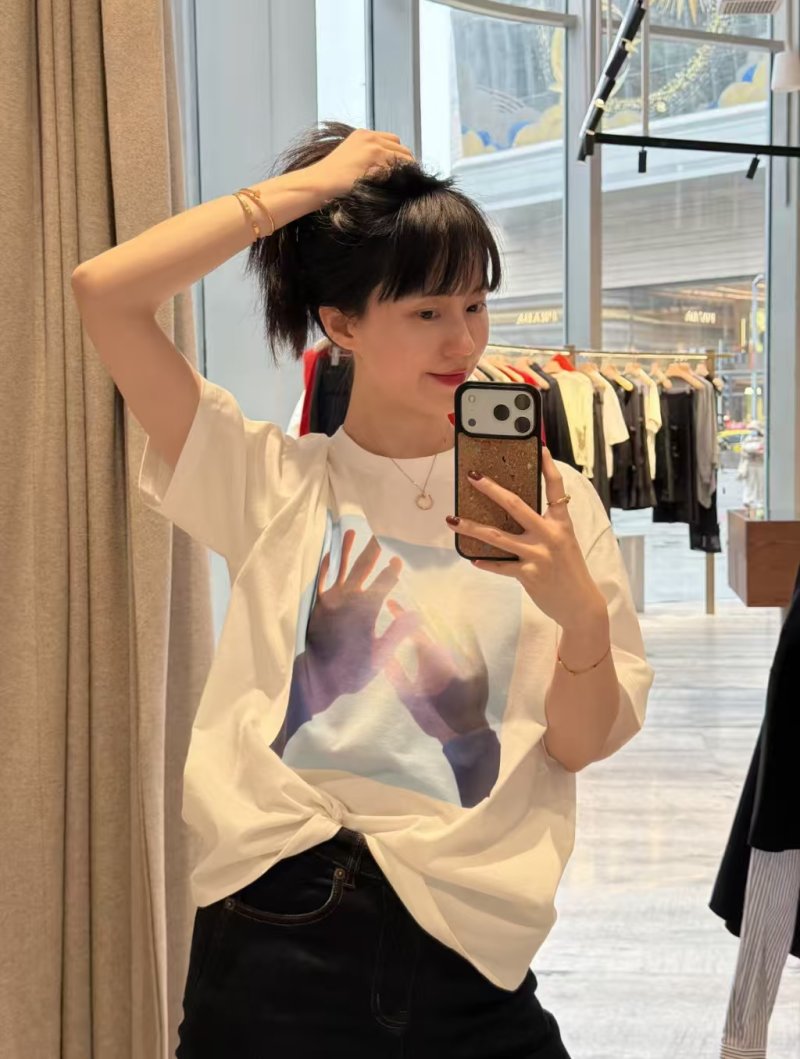 White Graphic Print Short Sleeve T-Shirt view