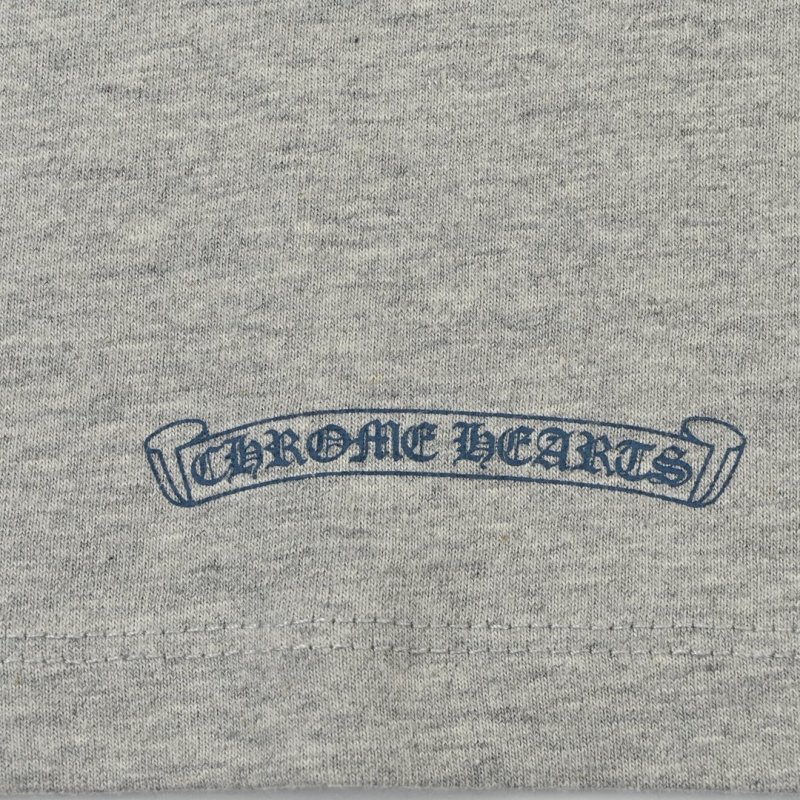 Chrome Hearts Cross Flocked Long Sleeve T-Shirt Grey view