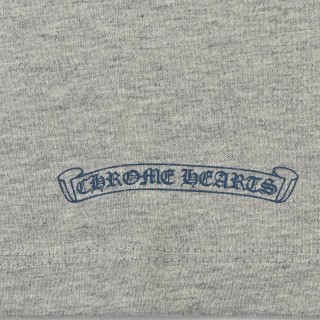 Chrome Hearts Cross Flocked Long Sleeve T-Shirt Grey view 7