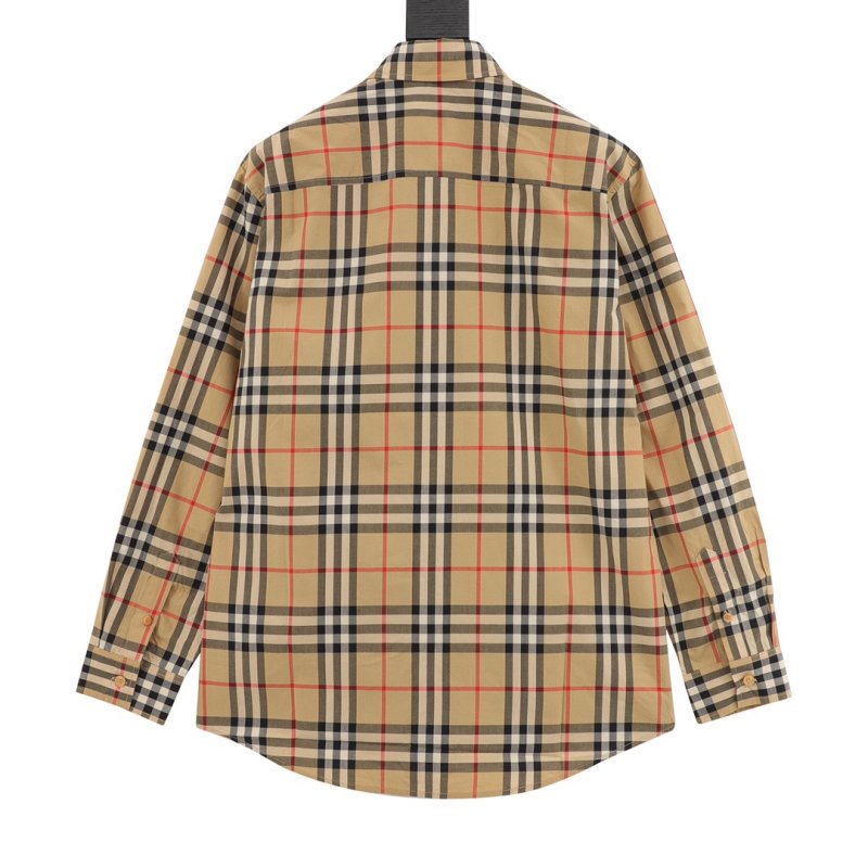 Burberry Nova Check Plaid Button-Up Shirt Beige view