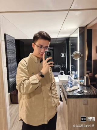 Ralph Lauren Beige Oxford Button-Down Shirt