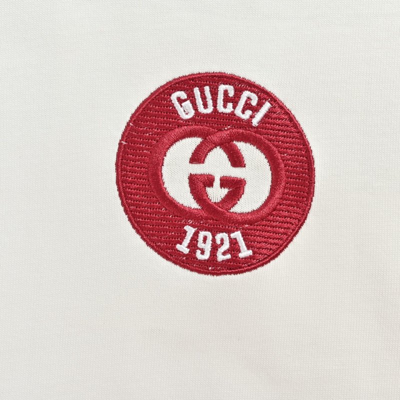 Gucci White & Burgundy Short Sleeve T-Shirt view