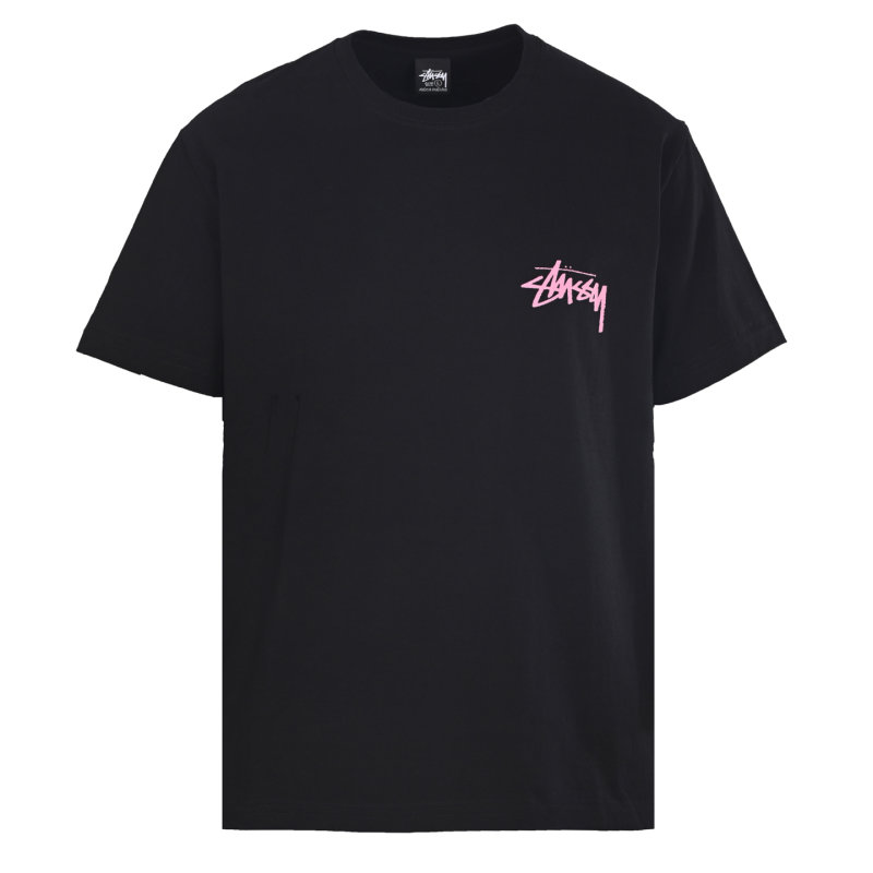 Stüssy Black Graphic Print T-Shirt view