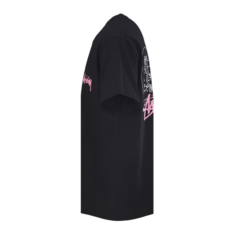 Stüssy Black Graphic Print T-Shirt view