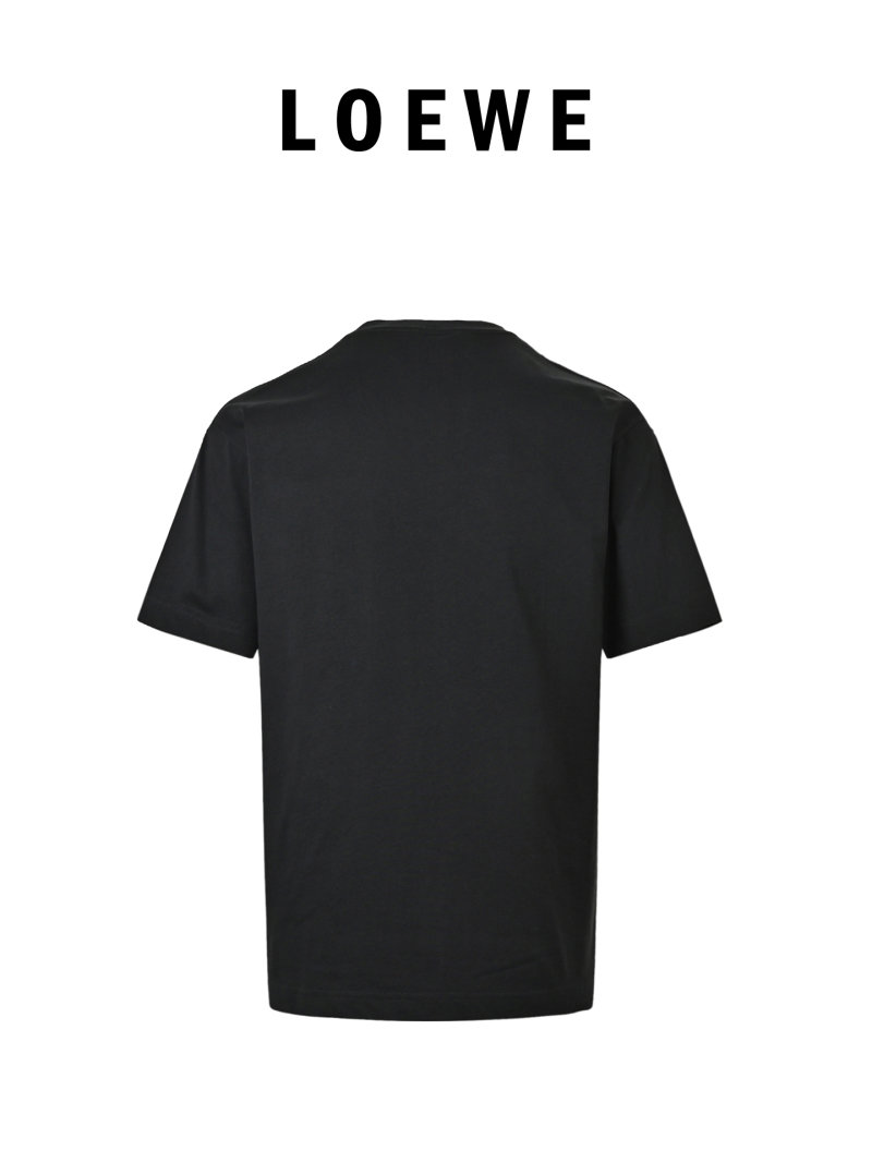 Black Embroidered Graphic T-Shirt view