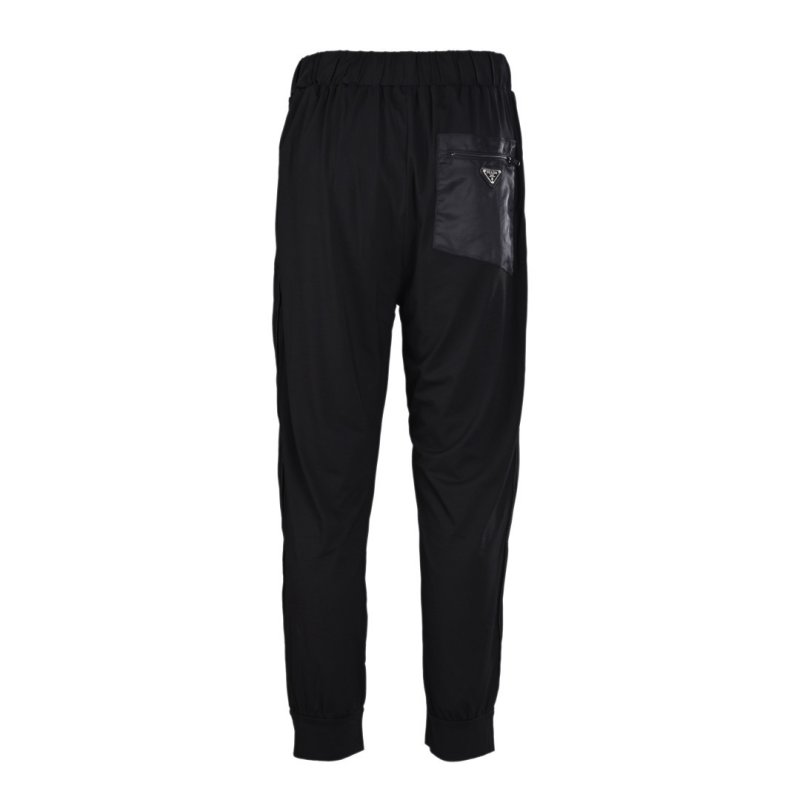 Prada Re-Nylon Triangle Logo Track Pants - Black view