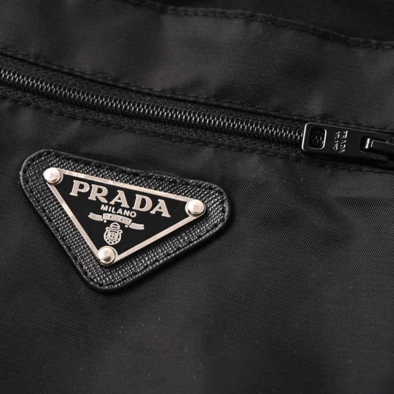 Prada Re-Nylon Triangle Logo Track Pants - Black view