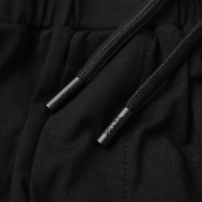 Prada Re-Nylon Triangle Logo Track Pants - Black view