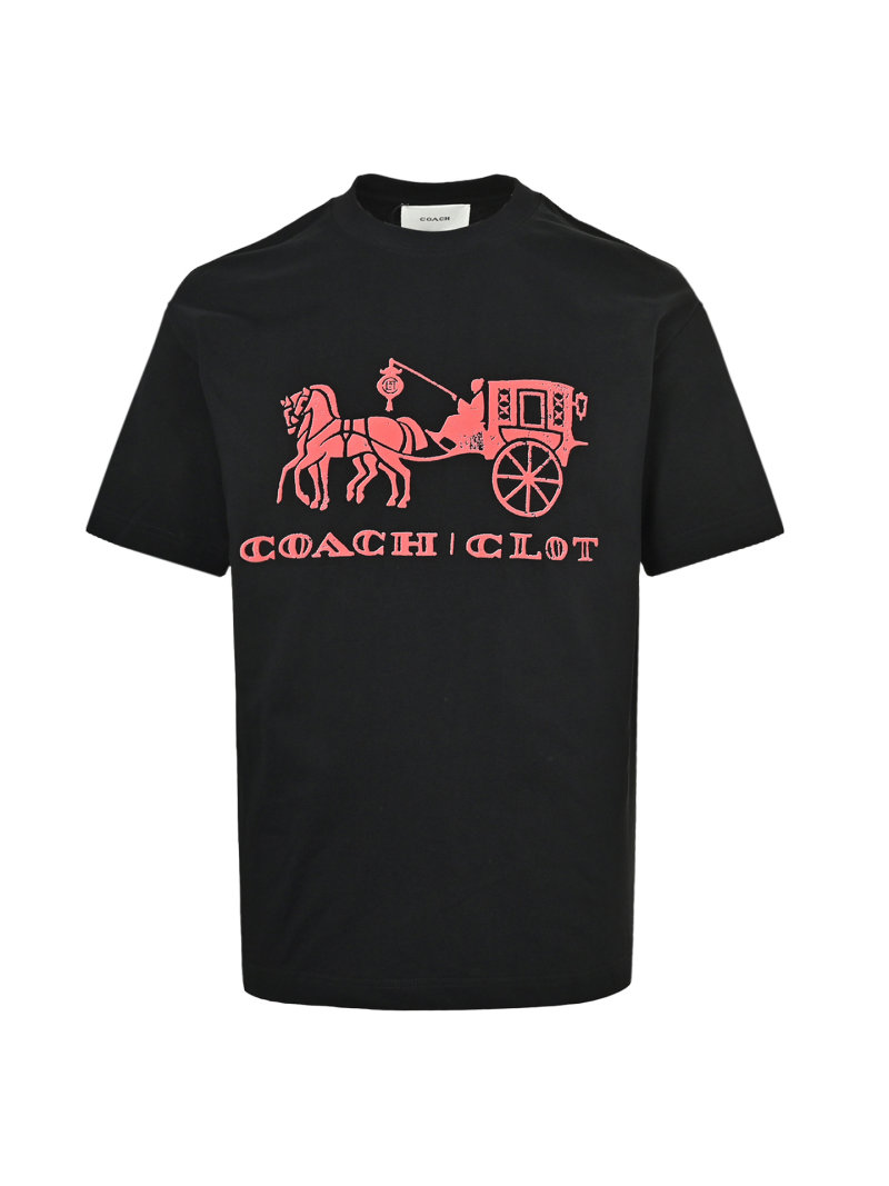Navy Graphic Print Short Sleeve T-Shirt with Red Logo view
