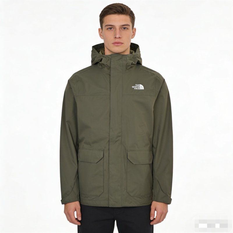 The North Face Olive Windbreaker Jacket view