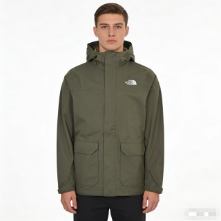 The North Face Olive Windbreaker Jacket view 2