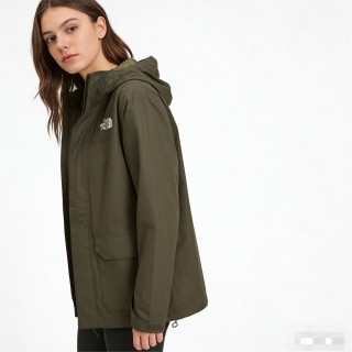 The North Face Olive Windbreaker Jacket view 4