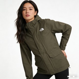 The North Face Olive Windbreaker Jacket view 6
