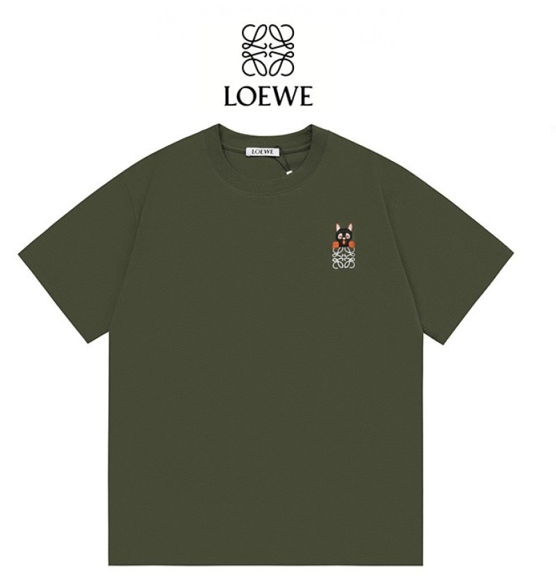 Olive Green Cat Graphic Short Sleeve T-Shirt view