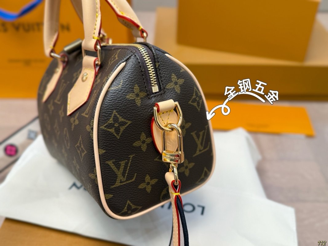 Louis Vuitton Speedy 20 Monogram Canvas Handbag with Strap view