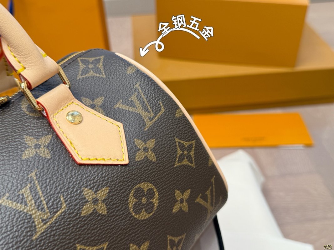 Louis Vuitton Speedy 20 Monogram Canvas Handbag with Strap view