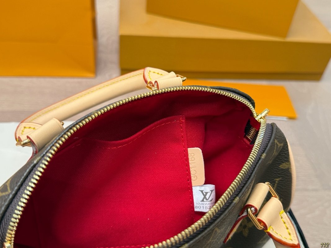 Louis Vuitton Speedy 20 Monogram Canvas Handbag with Strap view