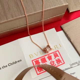 Bulgari B.ZERO1 Small Waist 925 Silver Rose Gold Necklace view 3