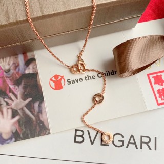 Bulgari B.ZERO1 Small Waist 925 Silver Rose Gold Necklace view 5