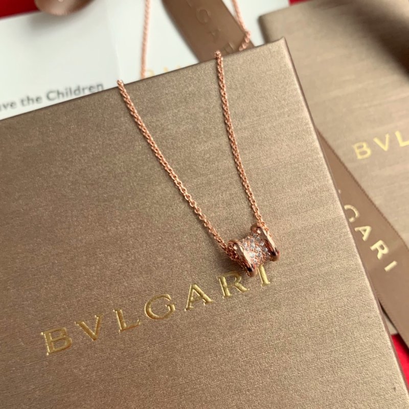 Bulgari B.ZERO1 Small Waist 925 Silver Rose Gold Necklace view