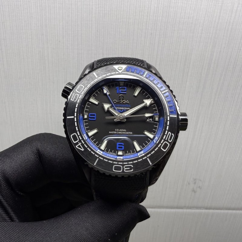 Omega Seamaster 600M GMT Black Dial Automatic Watch 45.5mm