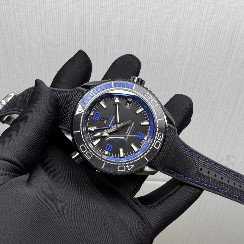 Omega Seamaster 600M GMT Black Dial Automatic Watch 45.5mm view
