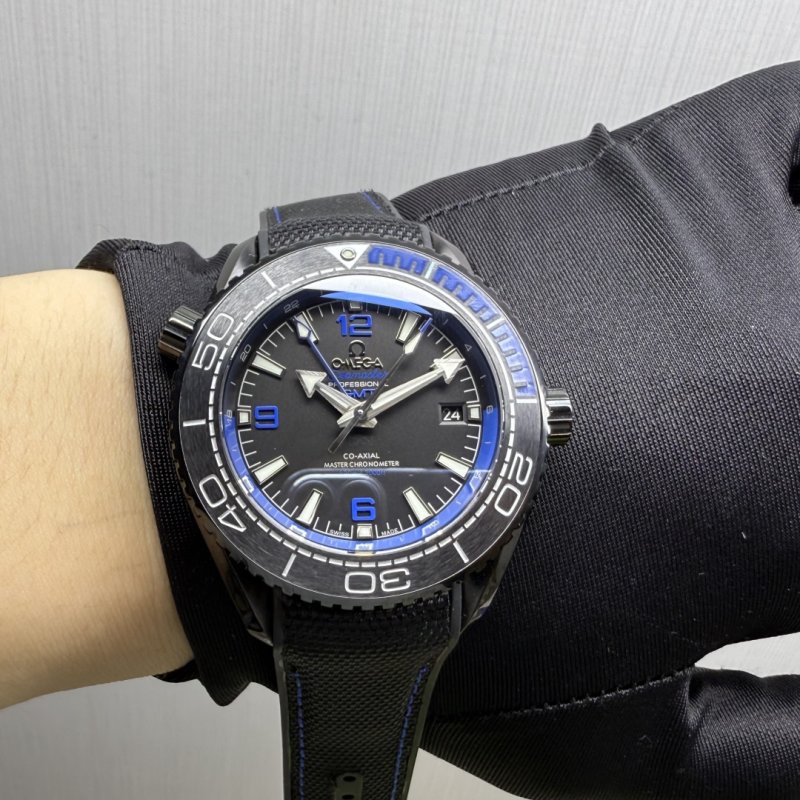 Omega Seamaster 600M GMT Black Dial Automatic Watch 45.5mm view