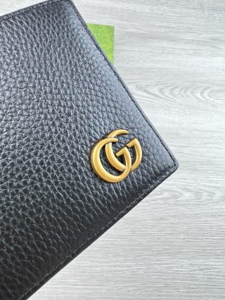 Gucci GG Marmont Black Leather Bifold Wallet view 5