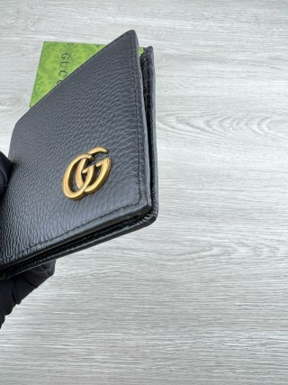 Gucci GG Marmont Black Leather Bifold Wallet view 6